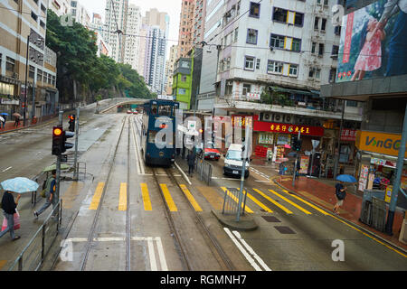 Hongkong - ca. November 2016: Hong Kong urbane Landschaft bei Tag Stockfoto