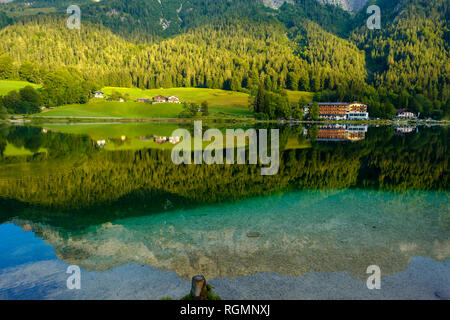 Deutschland, Bayern, Oberbayern, Berchtesgadener Land, Ramsau, Nationalpark Berchtesgaden, Hintersee Stockfoto