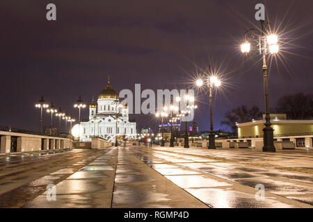 Russland, Moskau, Kathedrale von Christus dem Erlöser Stockfoto