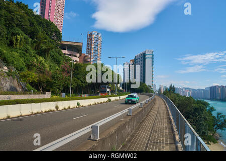 Hongkong - ca. November 2016: Hong Kong urbane Landschaft bei Tag Stockfoto