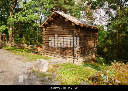 Ländliche Szene in Skansen, das erste Open-air Museum und Zoo, auf der Insel Djurgården in Stockholm, Schweden. Stockfoto