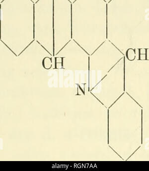 . Bulletin international de l'Académie des Sciences de Warschau. Classe des sciences Mathématiques et Naturelles. = Anzeiger der Akadémie . in Krakau. Mathematisch-naturwissenschaftliche Classe. Wissenschaft. 17 suchungen neben dem Dioxyakridin noch ein zweiter Körper von der Zusammensetzung C20H12 auf 2 nach der Gleichung: 2 C 7 H 7-on-4-C6H6 03 = 4H2 0 + C20H, am 2. Of this wurde als ein Abkömmling der Klasse der Chinakridine, und zwar als ein Oxychinakridin, Resp. Ketodihydrochinakridin: N auf N CH2I // //°H IL. Bitte beachten Sie, dass diese Bilder aus gescannten Seite extrahiert werden Stockfoto