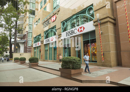 HSBC bak-Büro in Ho Chi Minh, Vietnam Stockfoto