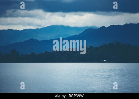 Blick auf die tropischen Wald mit See, Thailand Stockfoto