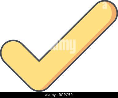 Tick Vektor Icon Zeichen Symbol Vektor Illustration für den privaten und gewerblichen Gebrauch... Reinigen Sie trendige Symbol... Stock Vektor