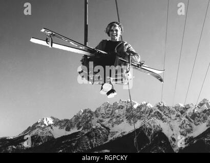 Italien, Südtirol, Toblach, Monte Rota, 1950-1960 Stockfoto