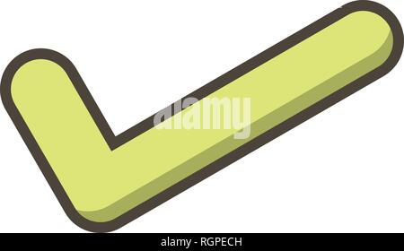 Tick Vektor Icon Zeichen Symbol Vektor Illustration für den privaten und gewerblichen Gebrauch... Reinigen Sie trendige Symbol... Stock Vektor