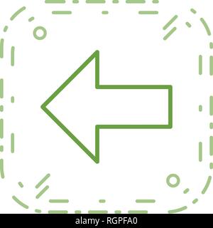 Links Vektor Icon Zeichen Symbol Vektor Illustration für den privaten und gewerblichen Gebrauch... Reinigen Sie trendige Symbol... Stock Vektor