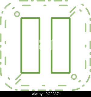 Pause Vektor Icon Zeichen Symbol Vektor Illustration für den privaten und gewerblichen Gebrauch... Reinigen Sie trendige Symbol... Stock Vektor