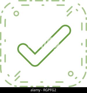Tick Vektor Icon Zeichen Symbol Vektor Illustration für den privaten und gewerblichen Gebrauch... Reinigen Sie trendige Symbol... Stock Vektor
