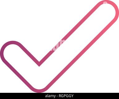 Tick Vektor Icon Zeichen Symbol Vektor Illustration für den privaten und gewerblichen Gebrauch... Reinigen Sie trendige Symbol... Stock Vektor