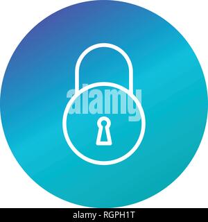 Lock Vektor Icon Zeichen Symbol Vektor Illustration für den privaten und gewerblichen Gebrauch... Reinigen Sie trendige Symbol... Stock Vektor