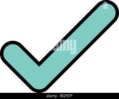 Tick Vektor Icon Zeichen Symbol Vektor Illustration für den privaten und gewerblichen Gebrauch... Reinigen Sie trendige Symbol... Stock Vektor