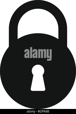 Lock Vektor Icon Zeichen Symbol Vektor Illustration für den privaten und gewerblichen Gebrauch... Reinigen Sie trendige Symbol... Stock Vektor