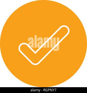 Tick Vektor Icon Zeichen Symbol Vektor Illustration für den privaten und gewerblichen Gebrauch... Reinigen Sie trendige Symbol... Stock Vektor