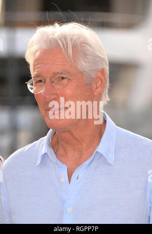 Richard Gere hier der TV-Serie Motherfatherson, BBC, um auf dem internationalen Markt der Kommunikation Programme (Mipcom in Cannes auf 2018/1 Stockfoto