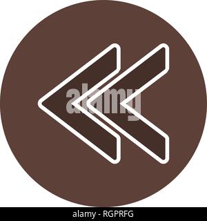Vorherige Vektor Icon Zeichen Symbol Vektor Illustration für den privaten und gewerblichen Gebrauch... Reinigen Sie trendige Symbol... Stock Vektor