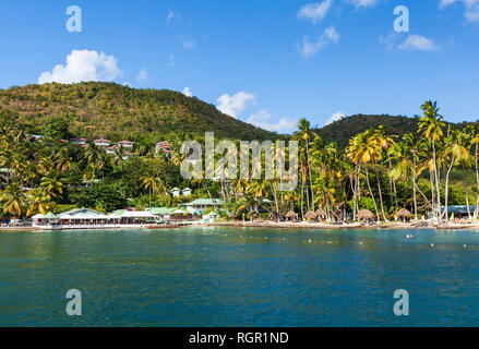 Marigot Bay, St. Lucia. Stockfoto
