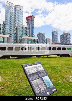 Toronto Railway Museum, Roundhouse Park, Toronto, Ontario, Kanada Stockfoto