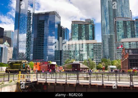 Toronto Railway Museum, Roundhouse Park, Toronto, Ontario, Kanada Stockfoto