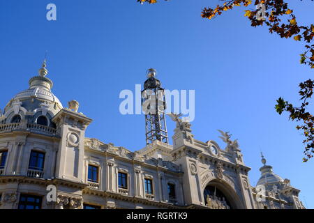 Post & Telegraph Gebäude 1922 Valencia Spanien Stockfoto