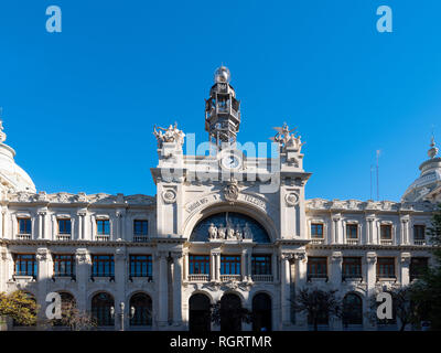 Post & Telegraph Gebäude 1922 Valencia Spanien Stockfoto