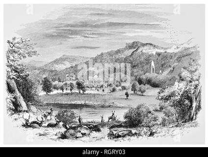 Chatsworth House aus dem See Stockfoto