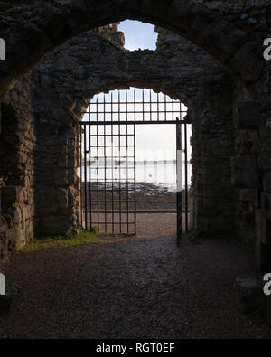 Iron Gate Eingang eines Schlosses Stockfoto