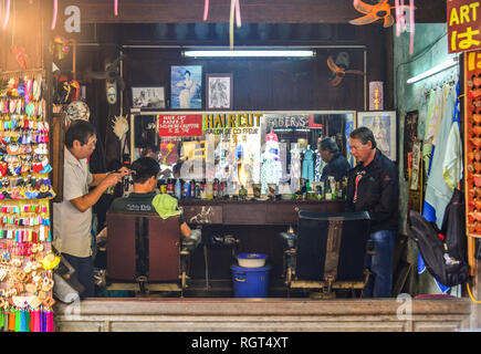 Hoi An, Vietnam - 20 Jan, 2019. Friseur in Altstadt in Hoi An, Vietnam. Hoi An seit 1999 als UNESCO-Weltkulturerbe. Stockfoto