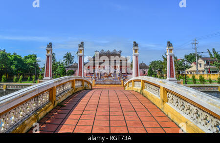 Hoi An, Vietnam - 20 Jan, 2019. Eine lokale Tempel in der Altstadt von Hoi An, Vietnam. Hoi An ist eine Stadt von Vietnam, an der Küste der Ostsee. Stockfoto