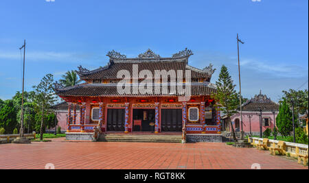 Hoi An, Vietnam - 20 Jan, 2019. Eine lokale Tempel in der Altstadt von Hoi An, Vietnam. Hoi An ist eine Stadt von Vietnam, an der Küste der Ostsee. Stockfoto