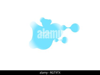 Probiotika Bakterien vektor design. Probiotika Bakterien vektor design. Konzept des Design mit Lactobacillus probiotische Bakterien. Vorlage Design mit Stock Vektor