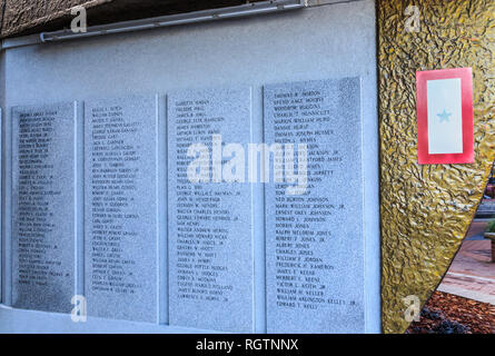 SAVANNAH, Georgia - Januar 8, 2016: Savannah ist die älteste Stadt in Georgien. Von der historischen Architektur und Parks zu den Stränden von Tybee, Savanne Stockfoto