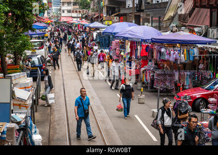 Die North Point Chun Yeung street Wet Market in Hong Kong, China, Asien. Stockfoto