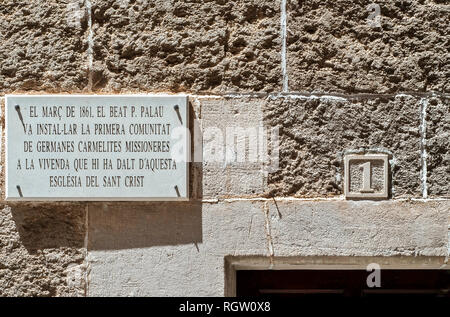 MENORCA - Mai 30: wandinschrift in Ciutadella, Menorca, Mai, 30,2013. Stockfoto