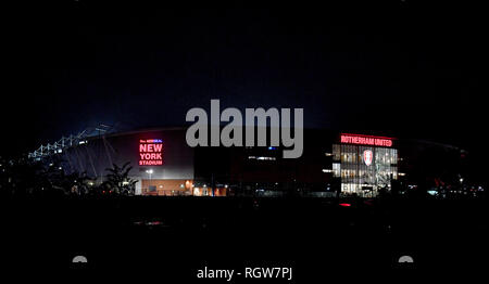 Eine allgemeine Ansicht Der AESSEAL New York Stadion Stockfoto