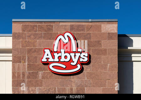 Arby's Fast Food Restaurant. Stockfoto