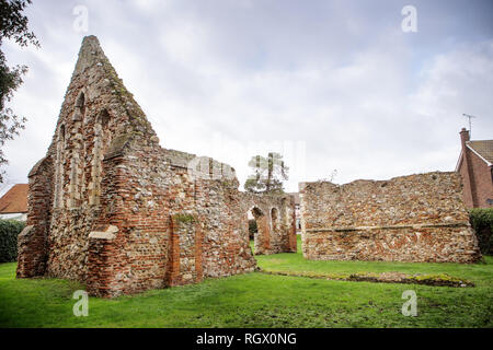 Die ruinösen der Kapelle von St. Giles in Maldon, alte Aussätzigen Krankenhaus Stockfoto