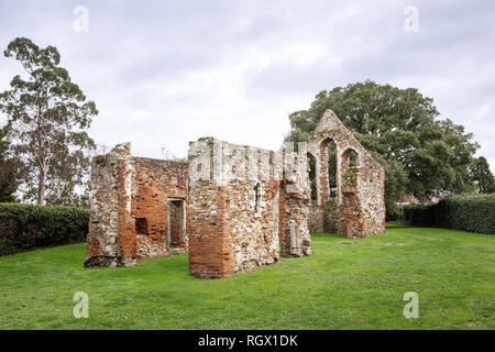 Die ruinösen der Kapelle von St. Giles in Maldon, alte Aussätzigen Krankenhaus Stockfoto