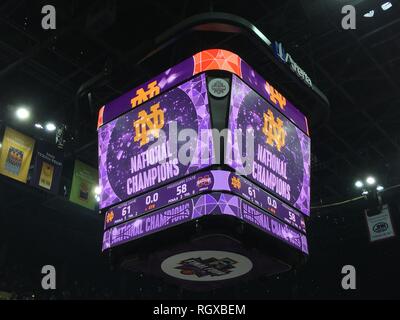 Notre Dame NCAA der Frauen 2018 nationale Meisterschaft, Nationwide Arena. Columbus, Ohio (kelson Burns) Nationale Champions, Notre Dame Basketball Stockfoto