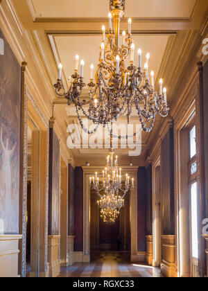 Frankreich, 7. Mai: Innenansicht des berühmten Palais Garnier am 7. Mai 2018 in Frankreich Stockfoto