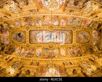 Frankreich, 7. Mai: Innenansicht des berühmten Grand Foyer des Palais Garnier am 7. Mai 2018 in Frankreich Stockfoto