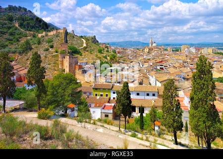 Xativa, einer Stadt in der Provinz Valencia in Spanien Stockfoto