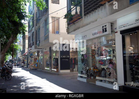 Dizengoff Street in Tel Aviv, Israel Stockfoto