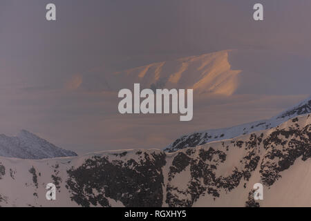 Sonnenaufgang im Fagaras Gebirge, Rumänien. Europa Stockfoto