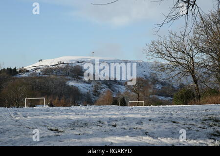 30/01/2019 Edgeside Park, Waterfoot, Lancashire, Großbritannien Stockfoto