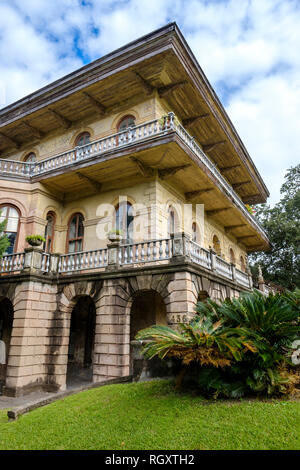 Nola, historische koloniale Häuser aus den 1800er Jahren, The Luling Mansion, Architekt James Gallier Jr., New Orleans aus dem 19. Jahrhundert, Louisiana, USA Stockfoto
