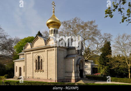 Nördlicher Schwarzwald, Baden-Baden, Russische Kirche, Russisch-orthodoxe Kirche, in Deutschland, in Europa Stockfoto