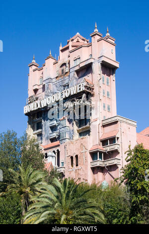 Turm des Terrors, Walt Disney MGM Studios, Orlando, Florida, USA Stockfoto