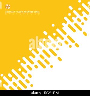 Abstrakte diagonal gelber Senf abgerundeten Linien Rasterungs-Übergang. Vector Hintergrund Abbildung Stock Vektor